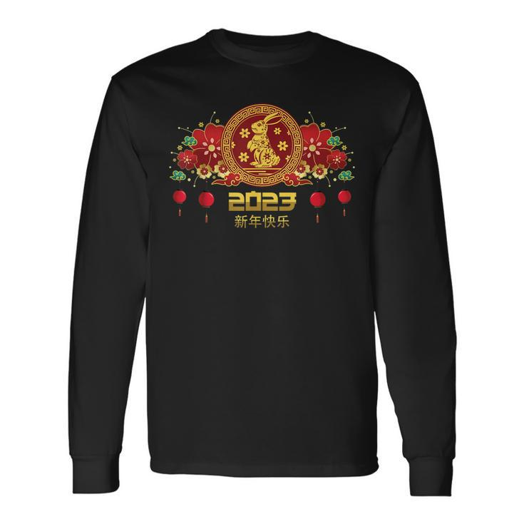 2023 Year Of The Rabbit Chinese New Year Zodiac Lunar Bunny V3 Long Sleeve T-Shirt Gifts ideas