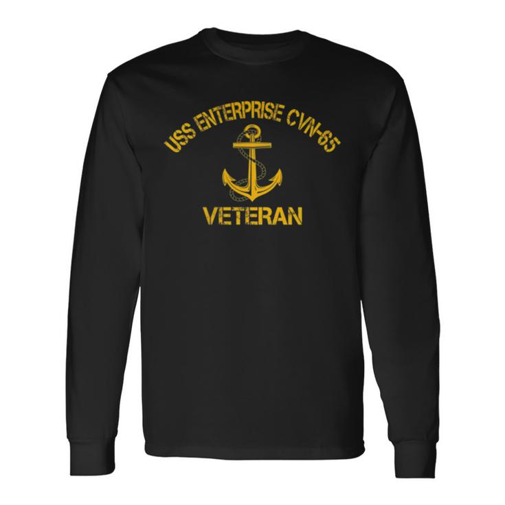 Uss Enterprise Cvn-65 Aircraft Carrier Veteran Veterans Day Unisex Long ...