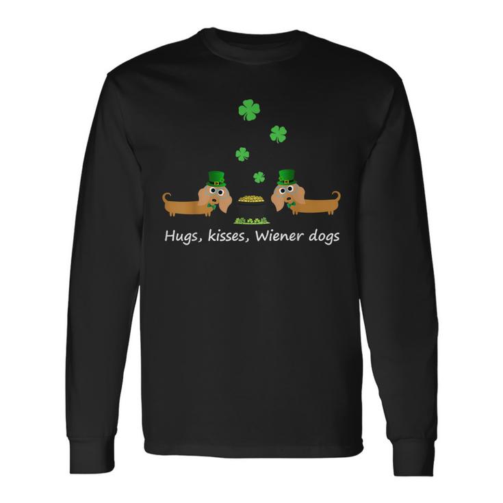 Cool Saint Patricks Wiener Dachshund  Doxie Dog Lovers Unisex Long Sleeve