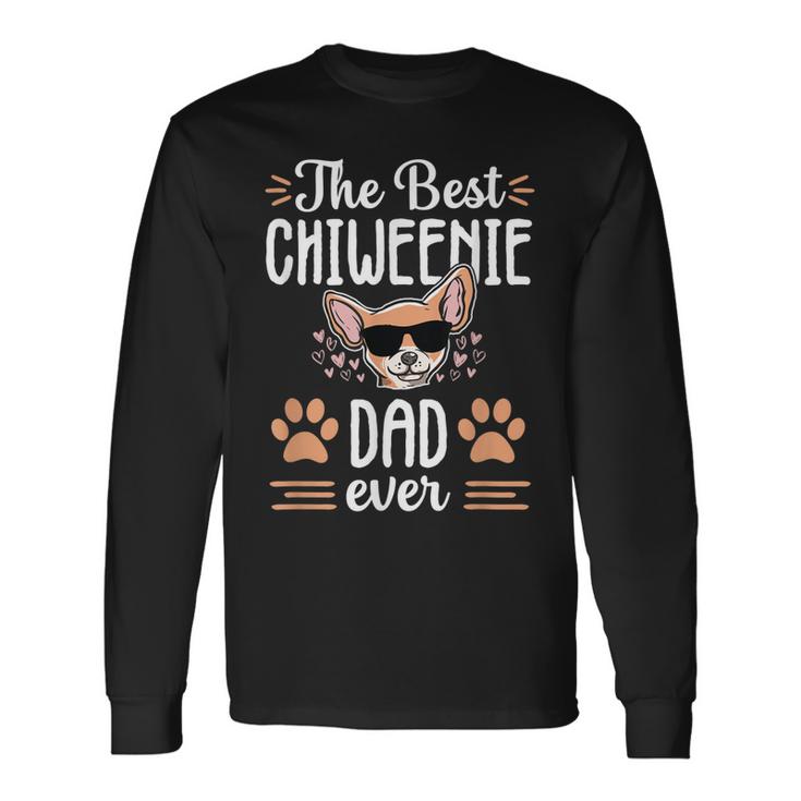 Best Chiweenie Dad Cute Dog Puppy Owner Love Lover Long Sleeve T-Shirt T-Shirt