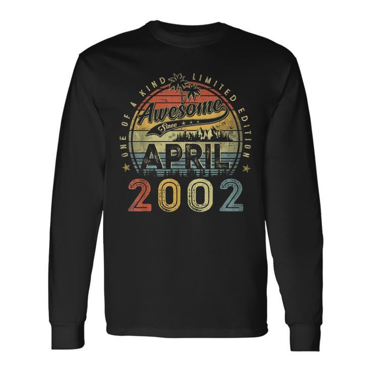 21 Year Old Awesome Since April 2002 21St Birthday Long Sleeve T-Shirt T-Shirt Gifts ideas