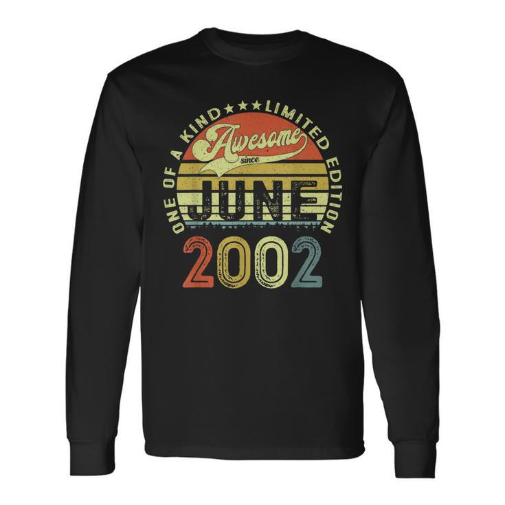 21 Years Old Birthday Awesome Since June 2002 21St Birthday Long Sleeve T-Shirt T-Shirt
