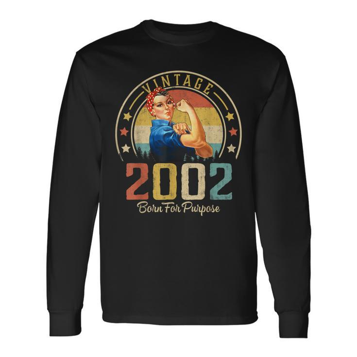 21 Years Old Birthday Vintage 2002 21St Birthday Long Sleeve T-Shirt Gifts ideas