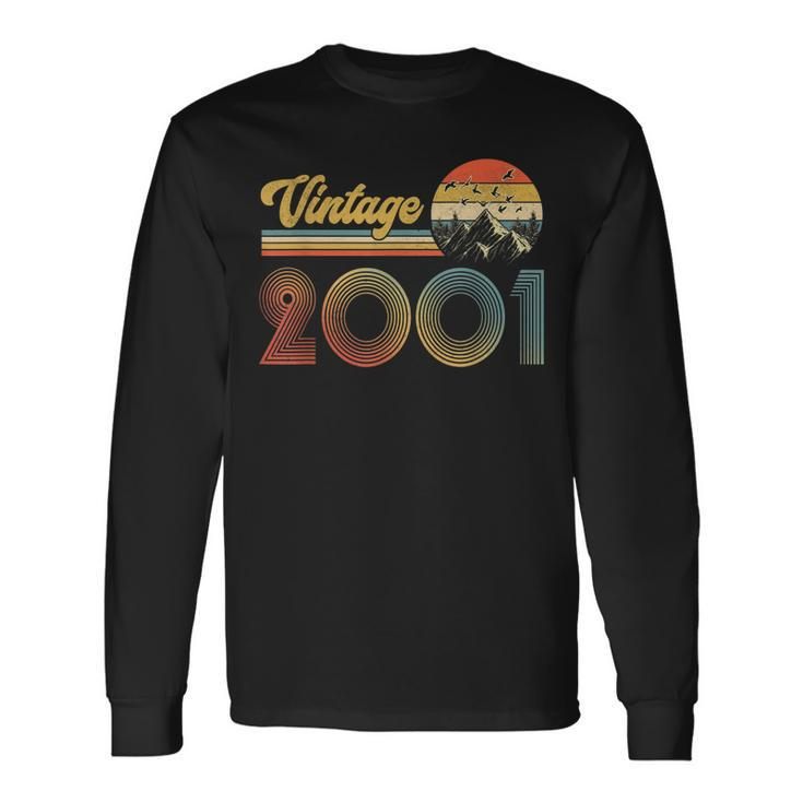 22 Year Old Vintage 2001 Limited Edition 22Nd Birthday V2 Long Sleeve T-Shirt Gifts ideas