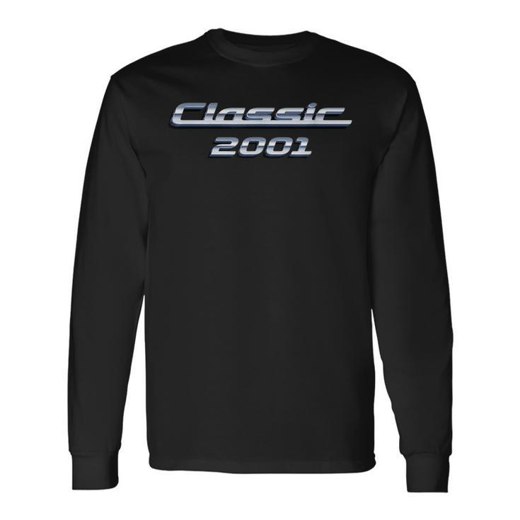 22 Year Old Vintage Classic Car 2001 22Nd Birthday Long Sleeve T-Shirt