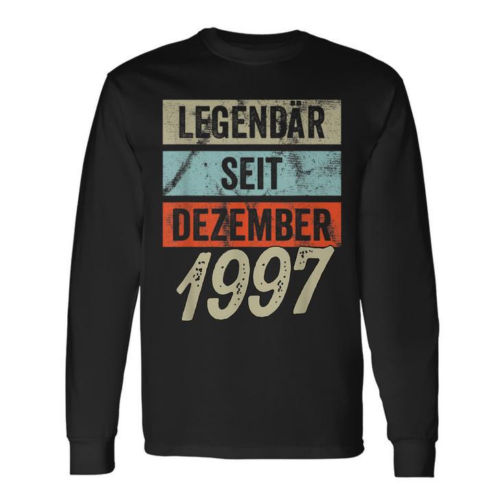 25 Geburtstag Mann 25 Jahre Legendär Seit Dezember 1997 Langarmshirts Geschenkideen