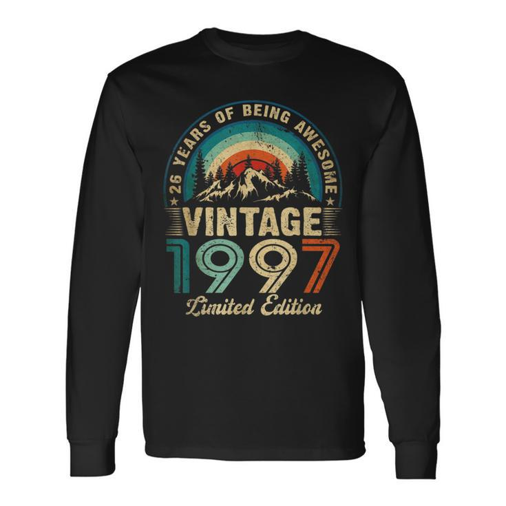 26 Years Old Vintage 1997 Limited Edition 26Th Birthday Long Sleeve T-Shirt