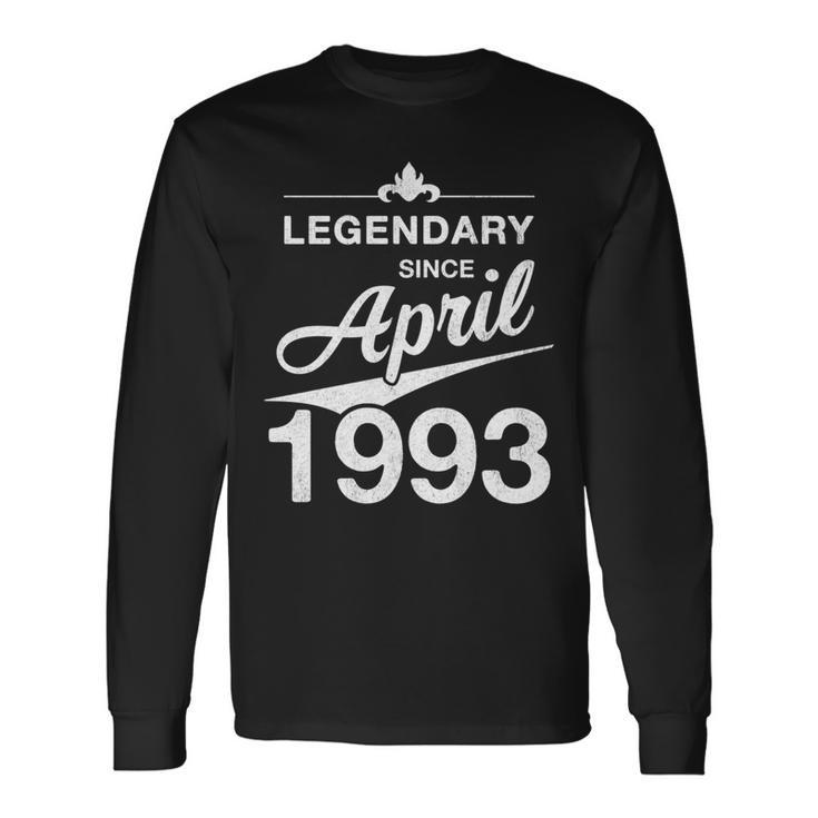 30 Geburtstag 30 Jahre Alt Legendär Seit April 1993 V3 Langarmshirts Geschenkideen