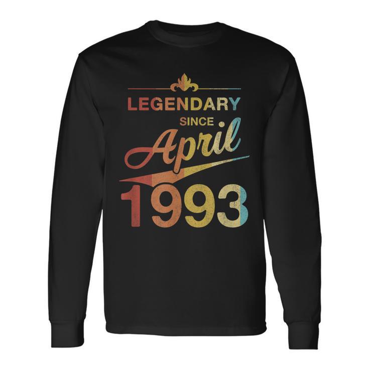 30 Geburtstag 30 Jahre Alt Legendär Seit April 1993 V5 Langarmshirts Geschenkideen