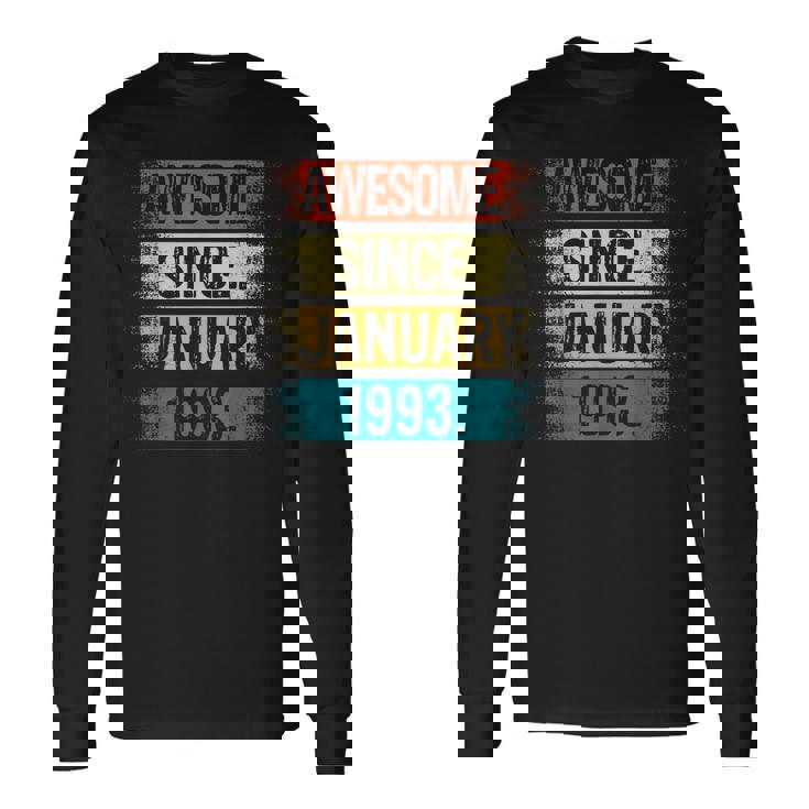 30 Year Old Awesome Since September 1993 30Th Birthday Long Sleeve