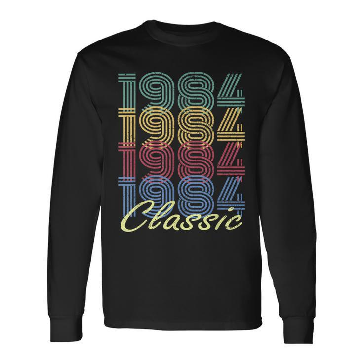 35Th Birthday Vintage 1984 Born In 1984 Classic Long Sleeve T-Shirt