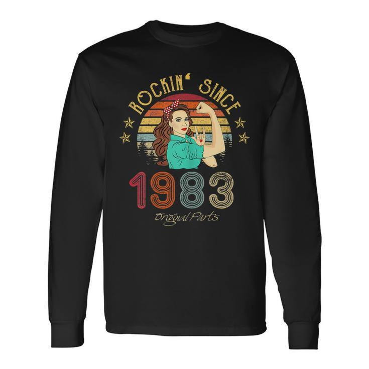 40 Year Old Awesome Since 1983 40Th Birthday Women Long Sleeve T-Shirt