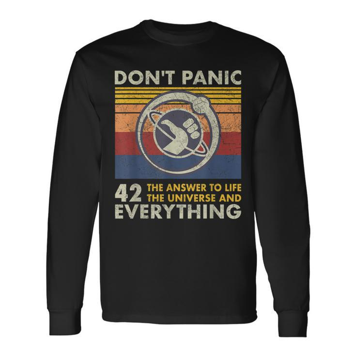 42 Answer To All Questions Life Universe Everything Long Sleeve T-Shirt