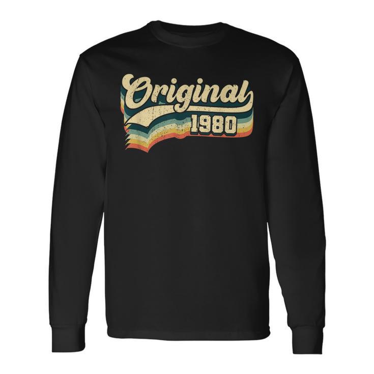 42 Geburtstag Geschenk Original Männer Frauen Jahrgang 1980 Langarmshirts Geschenkideen