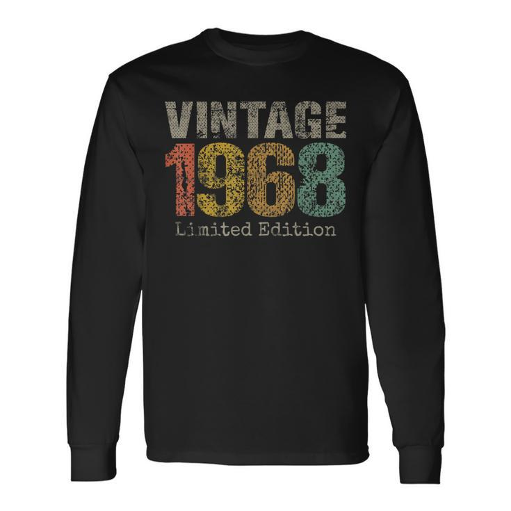 55 Year Old Vintage 1968 Limited Edition 55Th Birthday Long Sleeve T-Shirt