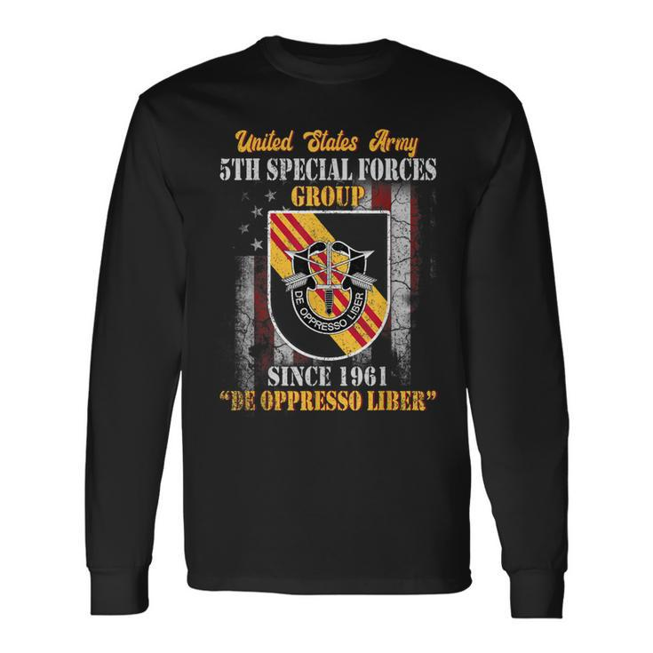5Th Special Forces Group 5Th Sfg De Oppresso Liber Long Sleeve T-Shirt