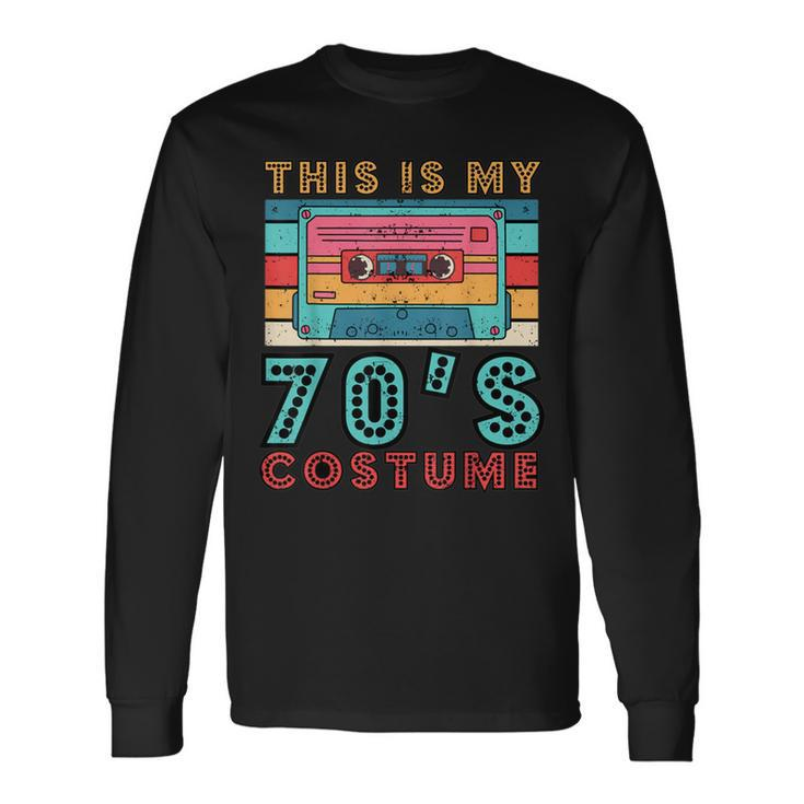 This Is My 70S Costume Vintage 1970S Hippie Groovy Style Long Sleeve T-Shirt