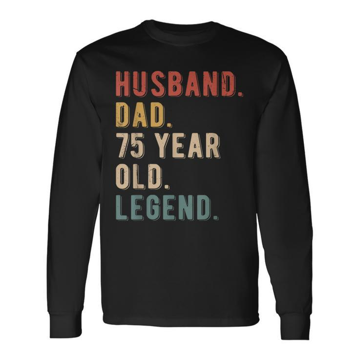 75Th Birthday Decoration Husband Vintage Dad 1948 Long Sleeve T-Shirt