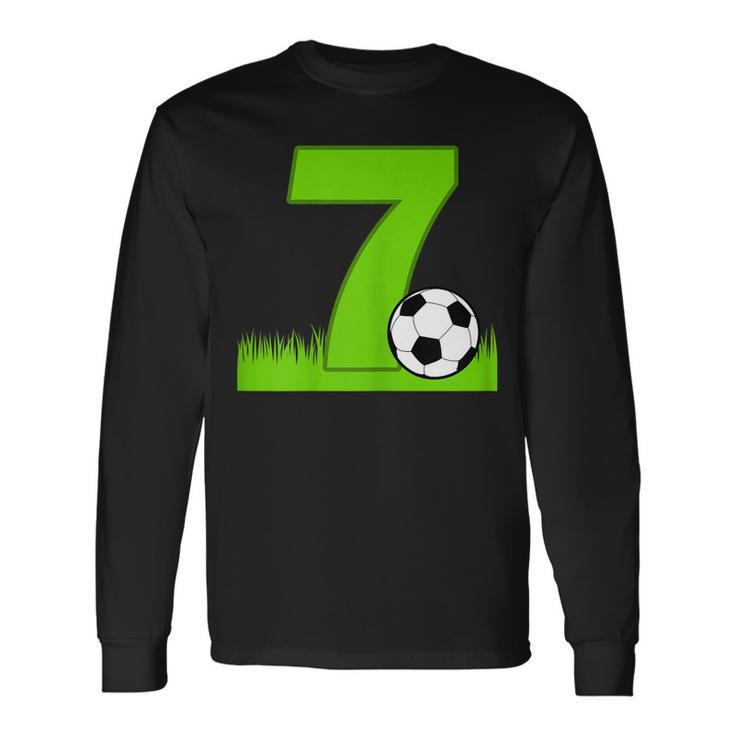 7Th Birthday Soccer For 7 Years Old Long Sleeve T-Shirt T-Shirt
