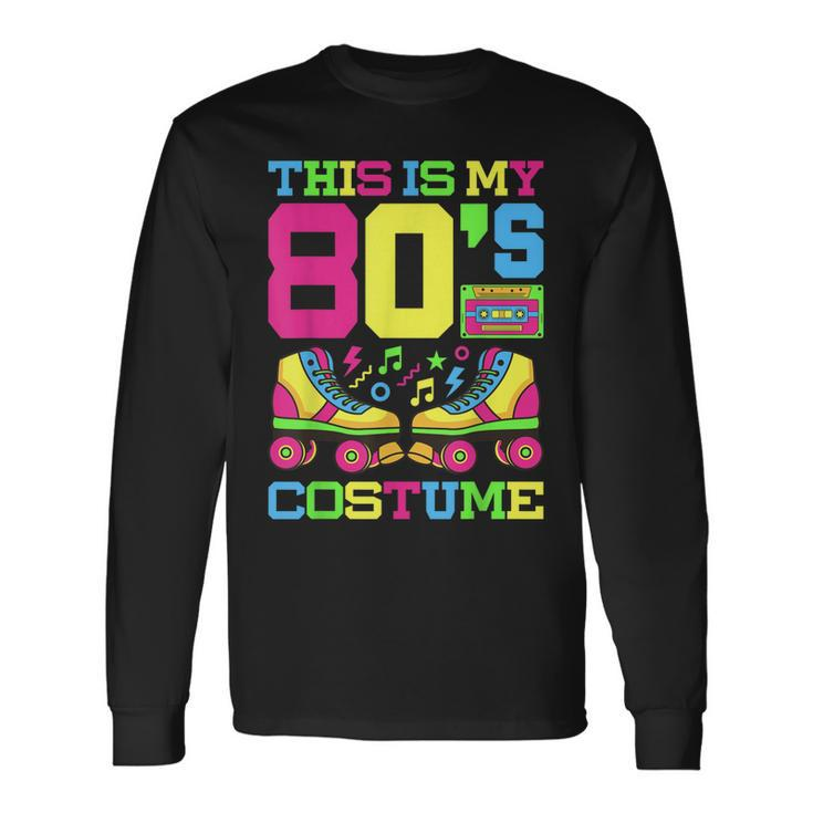 80S Costume 1980S Theme Party Eighties Styles Fashion Outfit Long Sleeve T-Shirt