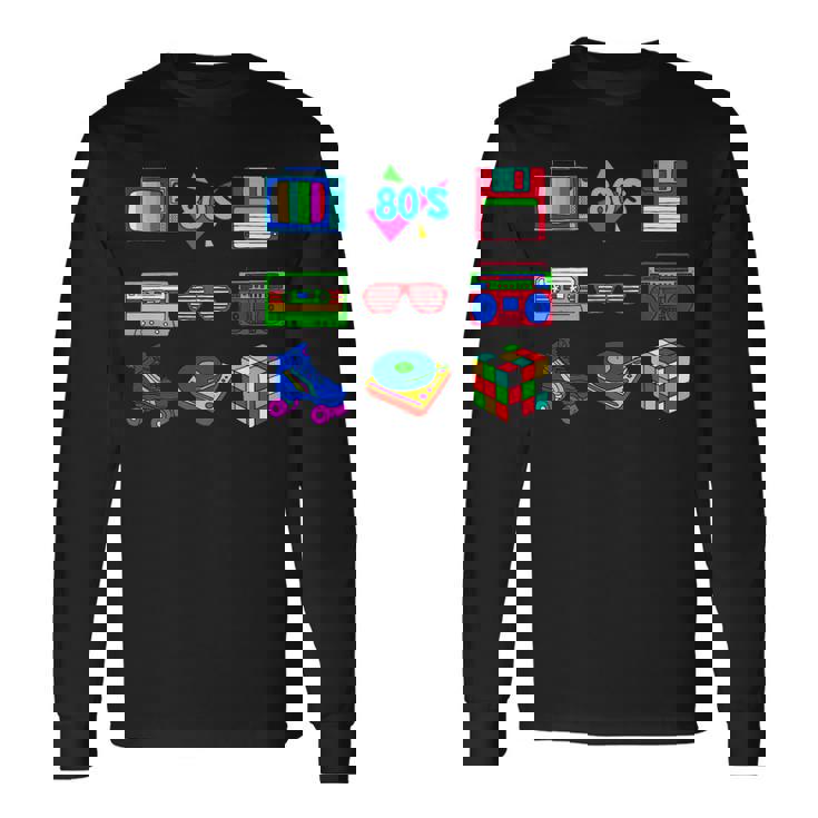 80S Party 1980S Vintage 80S Costume Men Women Long Sleeve T-Shirt