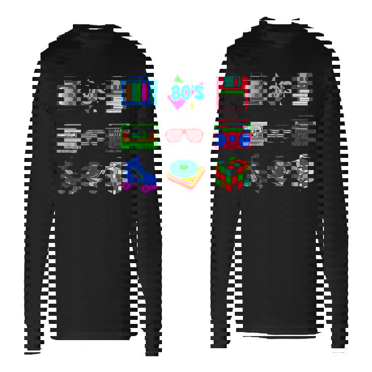 80S Party 1980S Vintage 80S Costume Men Women Long Sleeve T-Shirt
