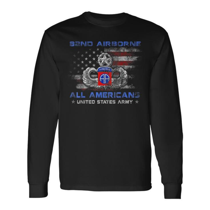 82Nd Airborne Division All Americans Us Army Mens Men Women Long Sleeve T-shirt Graphic Print Unisex Gifts ideas