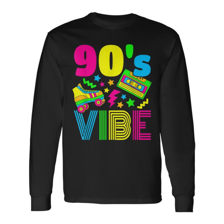 90S Vibe 1990S Fashion 90S Theme Outfit Nineties Theme Party Long Sleeve T-Shirt Gifts ideas