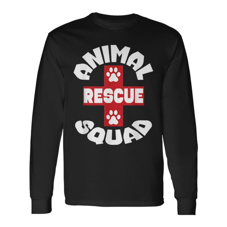Animal Rescue Squad Dog Cat Pet Lover Long Sleeve T-Shirt T-Shirt
