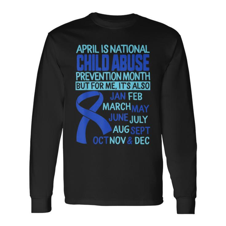 April Is National Child Abuse Prevention Month Awareness Long Sleeve T-Shirt T-Shirt