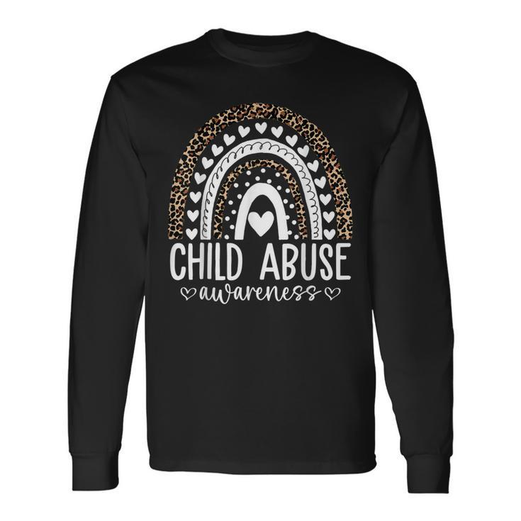 In April We Wear Blue Cool Child Abuse Prevention Awareness Long Sleeve T-Shirt T-Shirt Gifts ideas