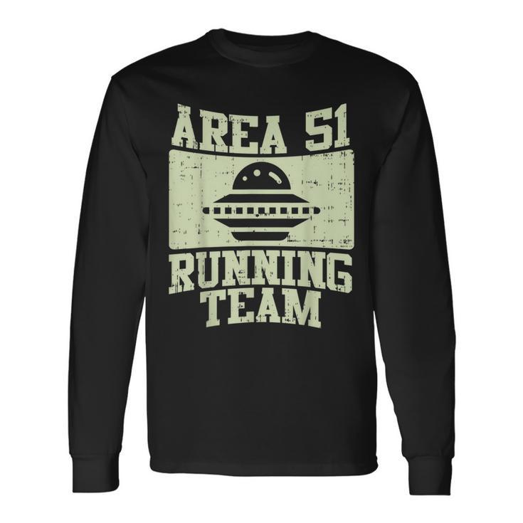 Area 51 Running Team Funny Nevada 092019 Alien Runner Gift Men Women Long Sleeve T-shirt Graphic Print Unisex Gifts ideas
