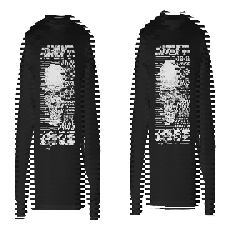 Armenta Name Armenta Ively Met About 3 Or 4 People Long Sleeve T-Shirt