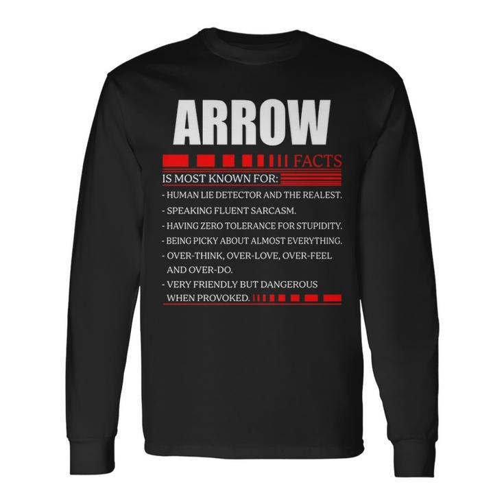 Arrow Fact Fact Arrow For Arrow Fact Long Sleeve T-Shirt Gifts ideas