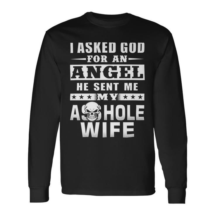Ask God-Angel-Husband-2 Standard Long Sleeve T-Shirt