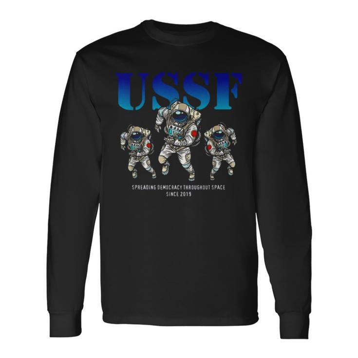 Astronaut S United States Space Force Long Sleeve T-Shirt T-Shirt
