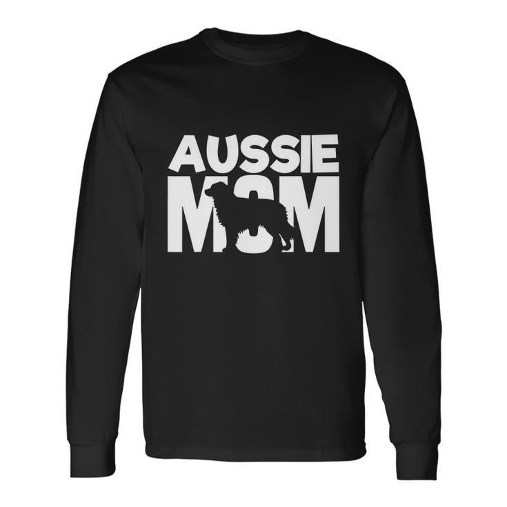 Aussie Shepherd Mom Mama Australian Shepherd Mother Long Sleeve T-Shirt