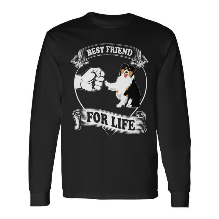 Australian Shepherd Shirts Best Friend For Life 2 Vneck Long Sleeve T-Shirt