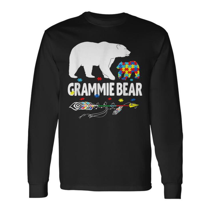 Autism Awareness Grammie Bear Support Autistic Autism Long Sleeve T-Shirt T-Shirt