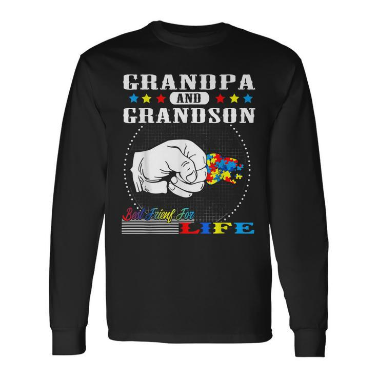 Autism Awareness Grandpa Grandson Best Friend For Life Long Sleeve T-Shirt T-Shirt