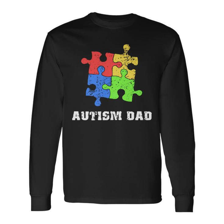 Autism Dad Educate Love Support Long Sleeve T-Shirt T-Shirt Gifts ideas