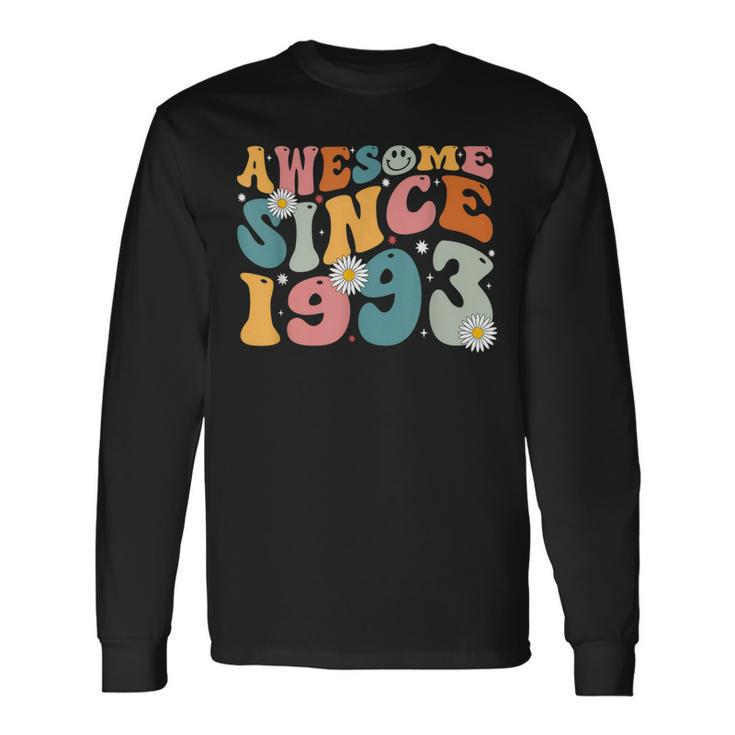 Awesome Since 1993 30Th Birthday Retro Born In 1993 Long Sleeve T-Shirt T-Shirt