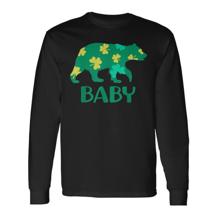 Baby Bear Shamrock St Patricks Day Long Sleeve T-Shirt