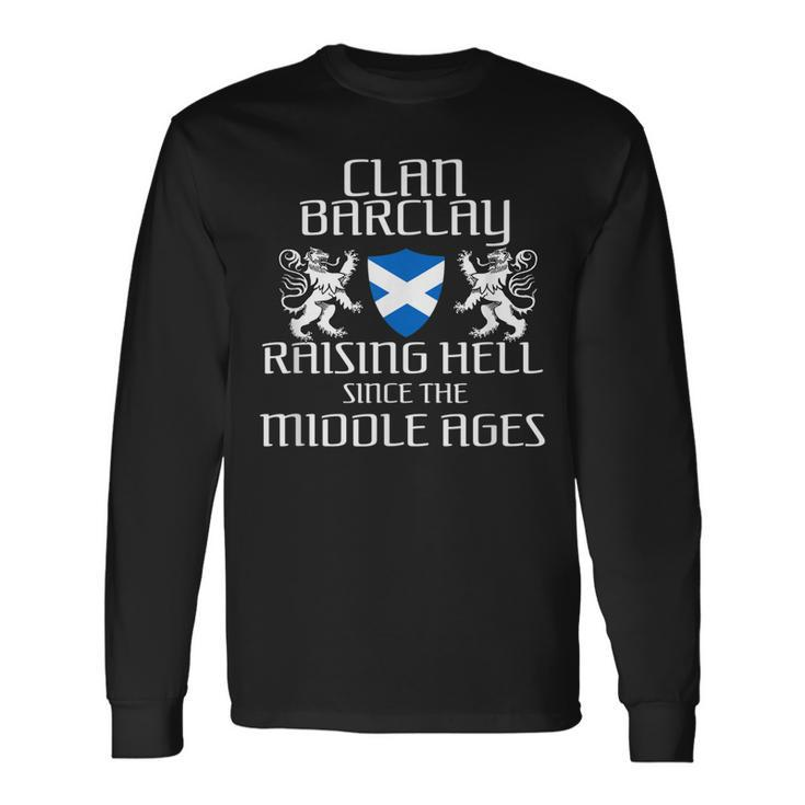 Barclay Scottish Family Scotland Name  Men Women Long Sleeve T-shirt Graphic Print Unisex