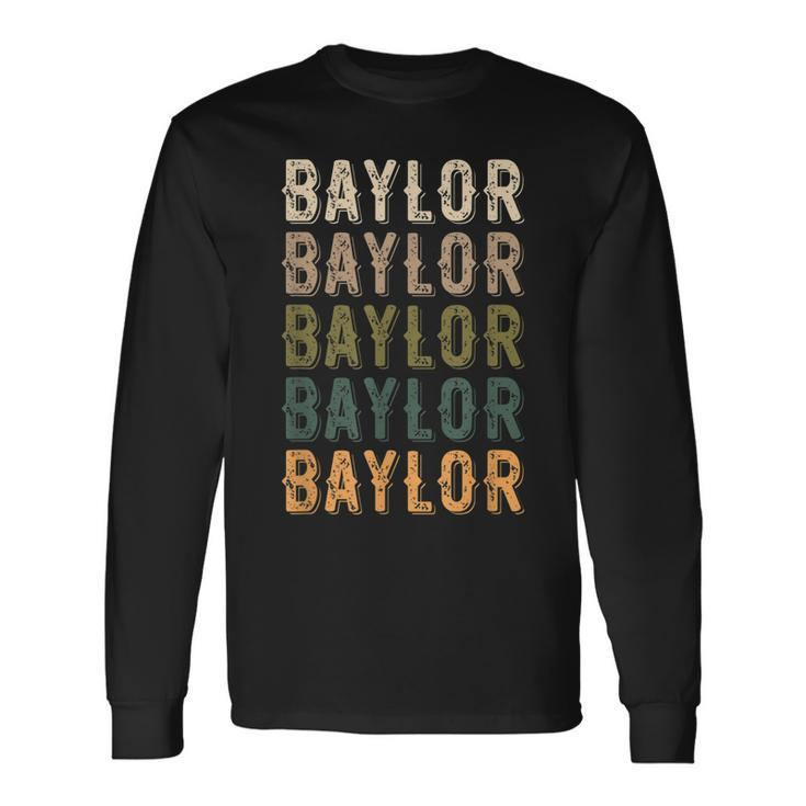 Baylor Personalized Reunion Matching Name Long Sleeve T-Shirt