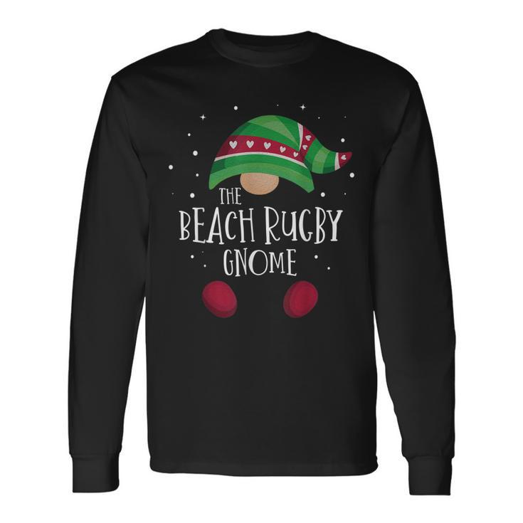 Beach Rugby Gnome Passender Weihnachtspyjama Langarmshirts Geschenkideen