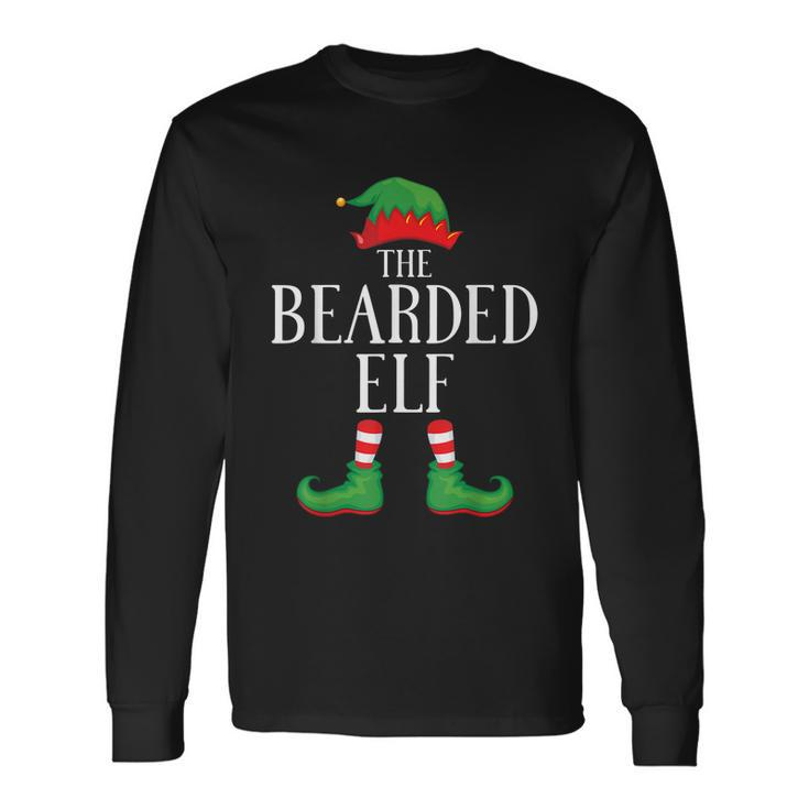 Bearded Elf Matching Group Xmas Christmas Long Sleeve T-Shirt