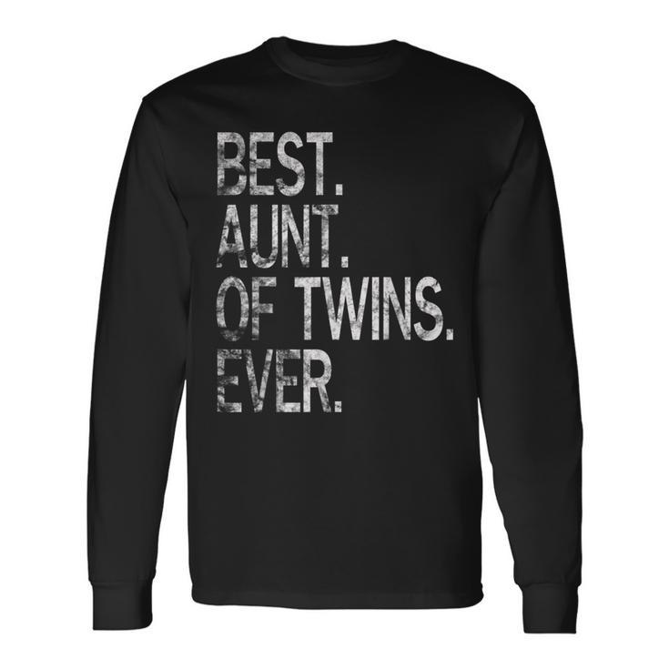 Best Aunt Of Twins Ever Party Ever Long Sleeve T-Shirt