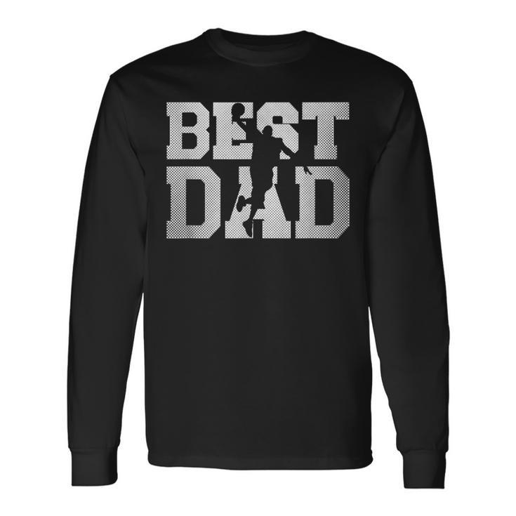 Best Basketball Dad Fathers Day Vintage Men Sports Long Sleeve T-Shirt