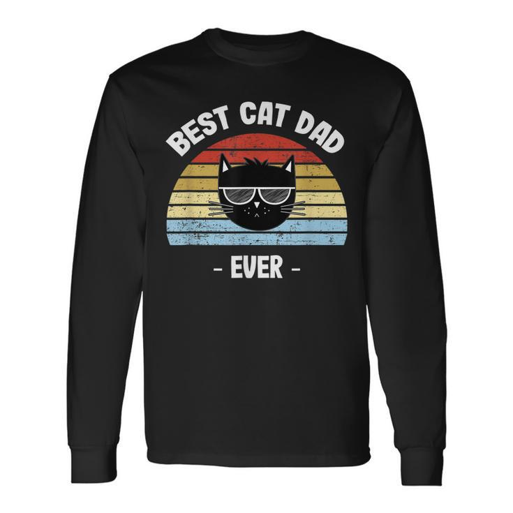 Best Cat Dad Ever Worlds Best Cat Daddy Long Sleeve T-Shirt T-Shirt